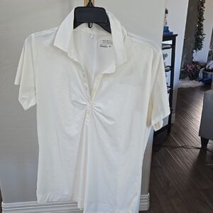 Nike White Short Sleeve Casual Shirt
